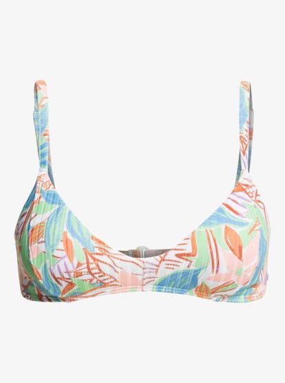 ROXY The Love Perfect 10 Reggiseno Bikini In Punto A Coste Da Donna