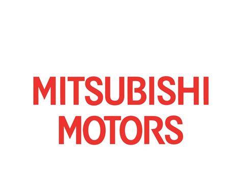 Mitsubishi Motors Brand Logo Car Symbol Name Red Design Japan