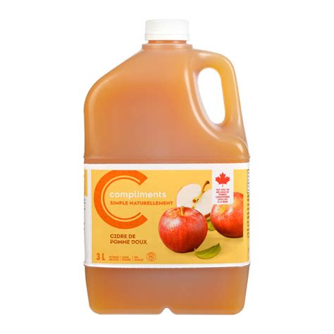 Sweet Apple Cider 3 L | Compliments.ca