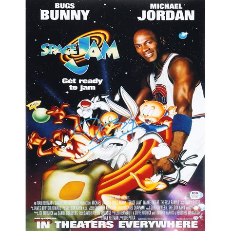 Muggsy Bogues Signed "Space Jam" 11x14 Movie Poster Print (PSA COA ...