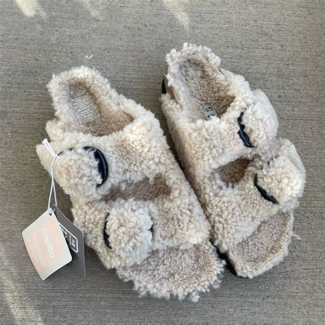 Birkenstock Shoes Birkenstock Papillio Arizona Teddy Shearling Slide Sandals Poshmark