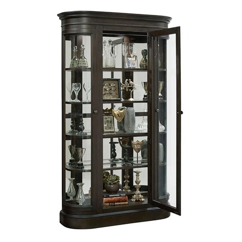 Pulaski Furniture Curios P021703 Traditional 3-Door Curio with Mirrored ...