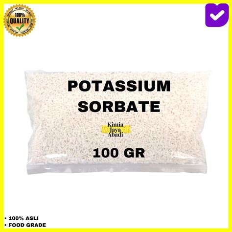 Jual Potassium Sorbate Kalium Sorbat 100 GR Shopee Indonesia