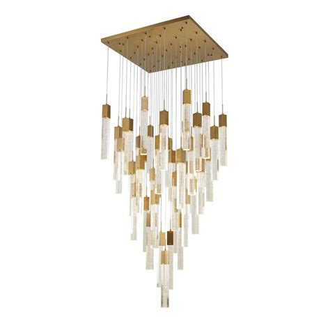 41-Light Gold Chandelier With Clear Bubble Crystals - Bed Bath & Beyond - 37830127