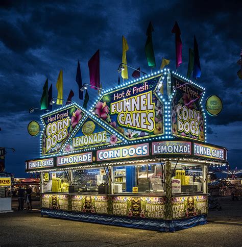 Glittering Concession Stand At The Colorado State Fair In Pueblo In