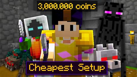 I Beat Every Slayer Boss With Cheapest Setup Hypixel Skyblock YouTube