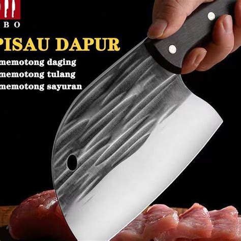 Jual Pisau Koki Tajam Stainless Steel Pisau Daging Tajam Ikan Knife