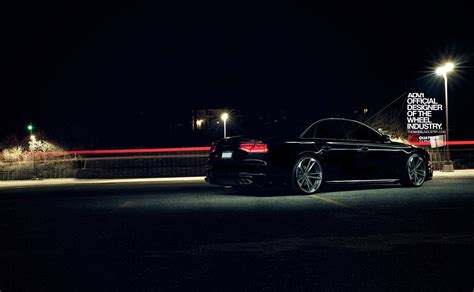 Drop of Luxury: Black Audi A8 With Air Suspension and ADV1 Custom Wheels — CARiD.com Gallery