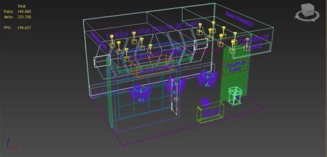 Booth Exhibition Stand Stall X M Height Cm Side Open D Model