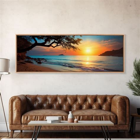 Nautical Decor Beach Decor Framed Canvas Print Coastal Decor Beach