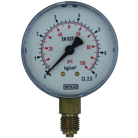 Wika Pressure Gauge Body Ms Dial Size Mm Range Kg