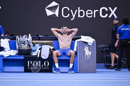 Novak Djokovic Serbia Bare Chested Shirtless Naked Editorial Stock