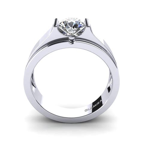 Order 1 25 Carat Round Cut White Gold Diamond GLAMIRA Men S Ring Cool