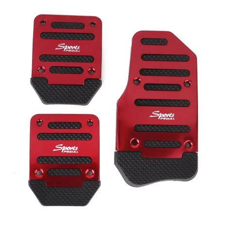 Etbotu Pcs Accelerator Pad Brake Pedals Clutch Pedal Cover Set Non