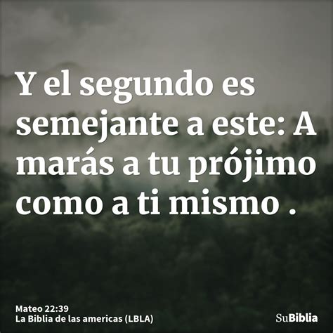 Mateo 22 39 Biblia