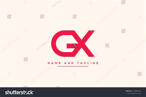 Alphabet Letters Monogram Icon Logo Gx Or Xg Royalty Free Stock