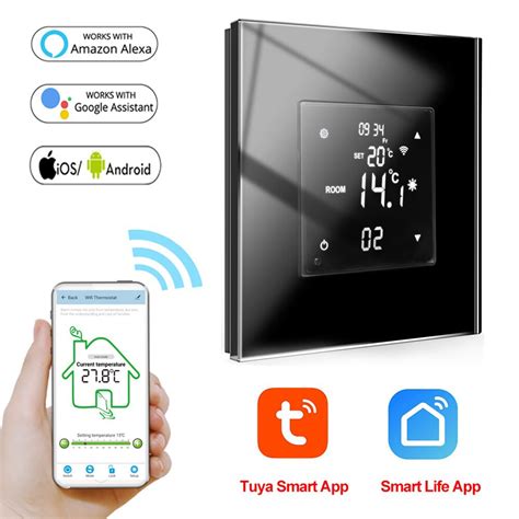 Lcd Touch Screen Wifi Smart Temperature Controller Tuya Digital Floor