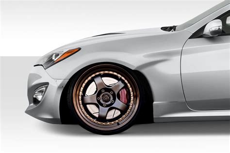 Duraflex MSR V1 40mm Front Fenders Fits 2010 2016 Genesis Coupe 2DR