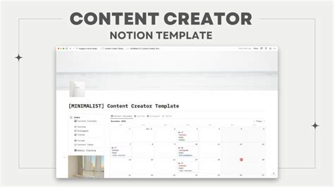 Content Creator Notion Template