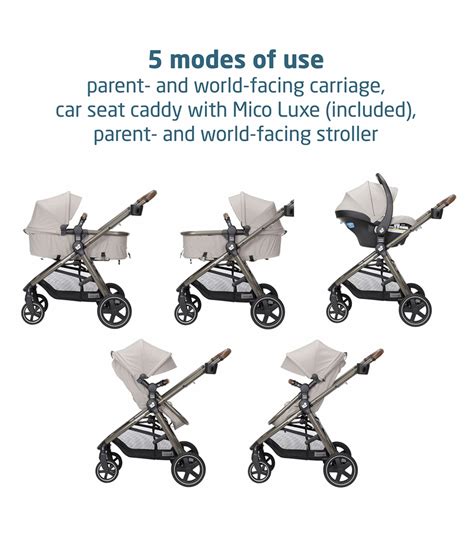 Maxi Cosi Zelia 2 Luxe 5 In 1 Modular Travel System New Hope Tan