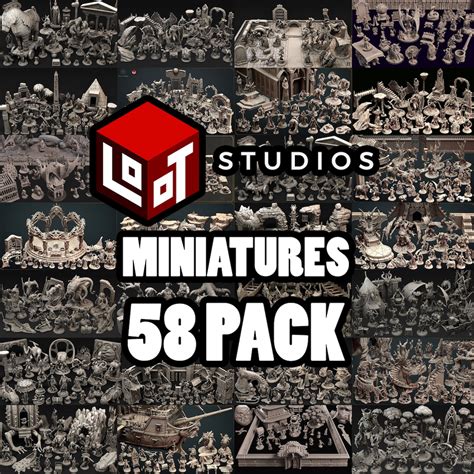 Tabletop Stl Pack Miniature Stl Pack Tabletop Miniatures Dnd