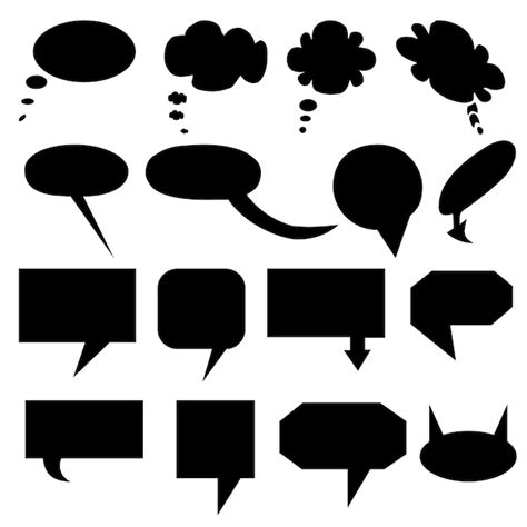 Premium Vector Speech Bubble Collection