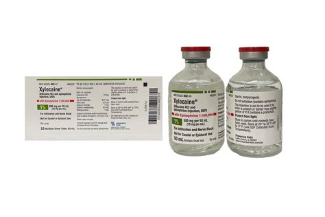 Xylocaine With Epinephrine Lidocaine HCl Epinephrine 1 1 100 000