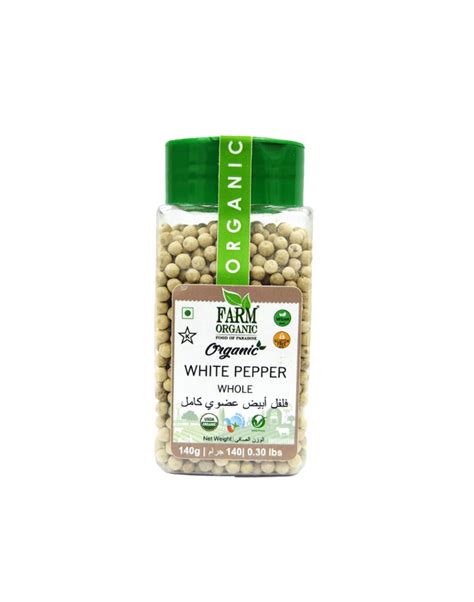 Organic White Pepper Whole Olis