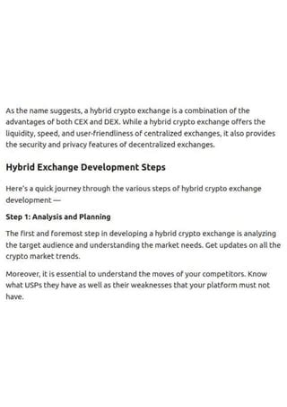 Developing The Future Of Crypto Trading With Hybrid Exchange