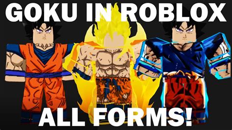 HOW TO MAKE GOKU IN ROBLOX ALL FORMS YouTube