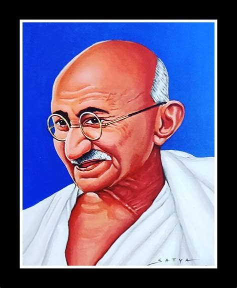 Brilliant Acryl Painting Of Mahatma Gandhi | DesiPainters.com