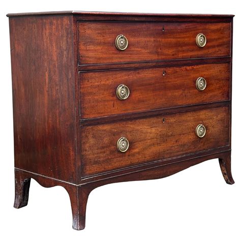 18th Century George III Period Mahogany Chest Of Drawers For Sale At