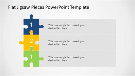 Editable Flat Jigsaw Pieces Powerpoint Template Slidemodel