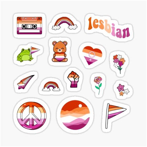 Lesbian Pride Mega Pack Sticker For Sale By Everything4eva Redbubble