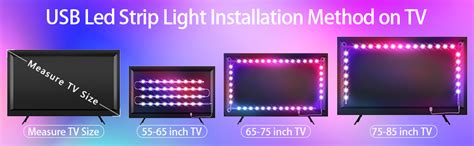 Amazon KANTUTOE TV LED Backlight 11 4ft TV LED Lights For 32 55