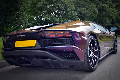 Lamborghini Aventador Wrapped ColorFlow Rear Reforma UK