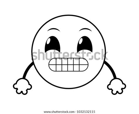 Line Ups Emoji Face Expression Arms Stock Vector (Royalty Free) 1032132115