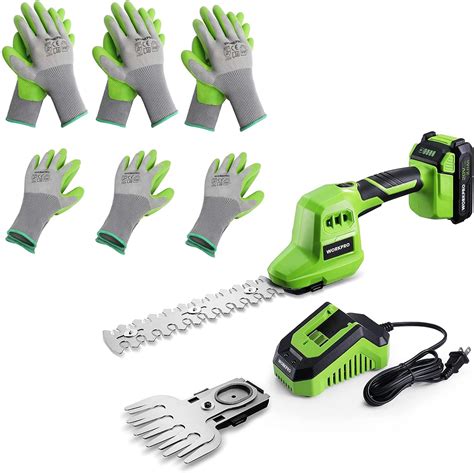 Amazon WORKPRO 6 Pairs Garden Gloves 20V Cordless Grass Shear