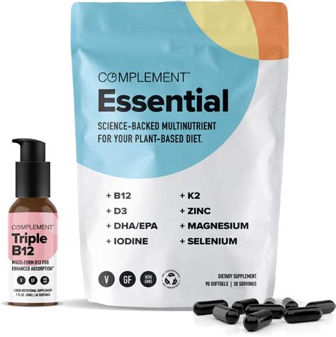 Complement Essential Vegan Multivitamin And Triple B12