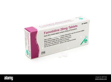 Famotidine 20mg tablets Famotidine tablets Stock Photo - Alamy