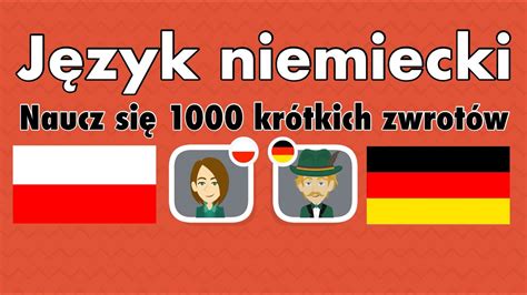 Język niemiecki Naucz się 1000 krótkich zwrotów YouTube