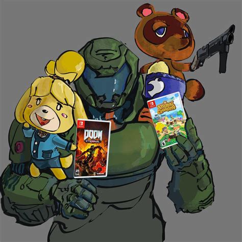 Doomguy And Isabelle Memes