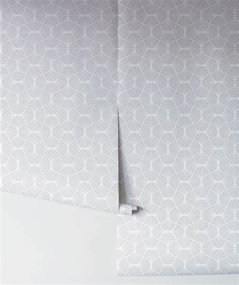 Empire Weave, Modern Gray Geometric Wallpaper • Milton & King