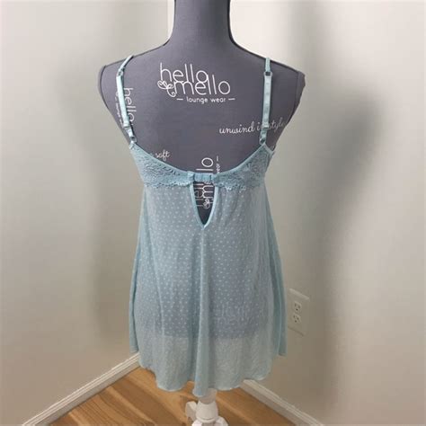 Rampage Intimates Sleepwear Rampage Intimates Blue Sheer Babydoll Lingerie C Poshmark