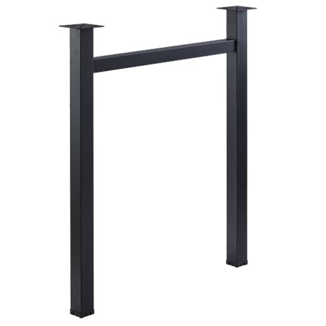 Pied De Table H En Acier Noir Mat Msa France Groupe Sofive