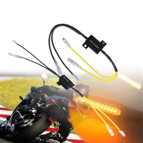 Résistance puissance Moto paire décodage LED clignotant 25W 6 8 ohm