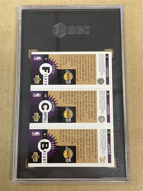 Mavin Kobe Bryant Cut Card Elden Campbell Derek Fisher Upper