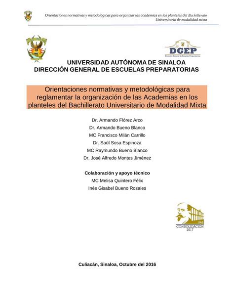 PDF Orientaciones normativas y metodológicas para reglamentar dgep