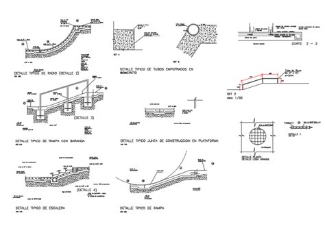 Garden Pedestrian Side Walk Cobble Stone Automation Cad Drawing Details