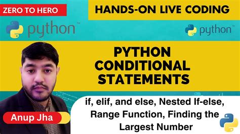 Python For Beginners 007 Hands On Live Coding Conditional